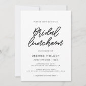 タイポグラフィモダンブライダル昼食会 招待状 (正面)