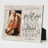 タイポグラフィモダンホース記念碑 フォトプラーク (側面)