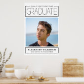 タイポグラフィモダンミニマル写真卒業 ポスター (キッチン)