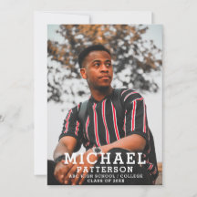 タイポグラフィモダンミニマル写真卒業