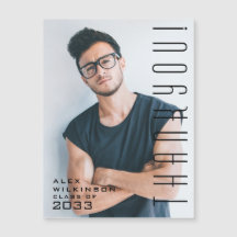 タイポグラフィモダンミニマル卒業ありがとう