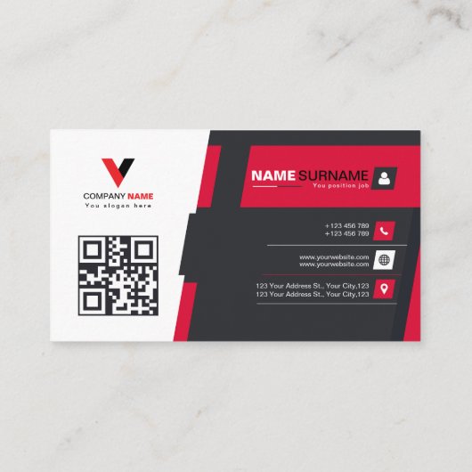 タイポグラフィモダンミニマル 名刺 (裏面)