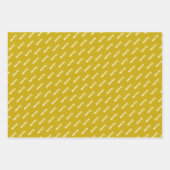 タイポグラフィモダンメリークリスマスホリデー ラッピングペーパーシート (正面3)