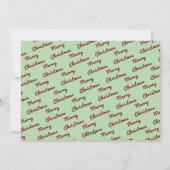 タイポグラフィモダンメリークリスマス家族の写真 シーズンカード (裏面)