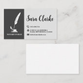 タイポグラフィモダン公証人名刺 名刺 (正面/裏面)