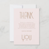 タイポグラフィモダン写真卒業パーティー招待状 サンキューカード (正面)