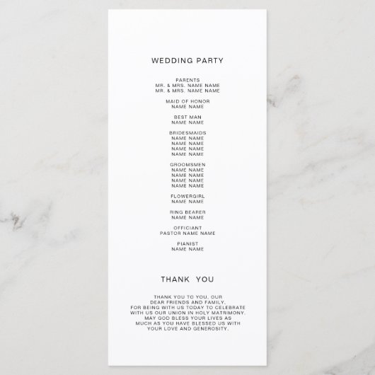 タイポグラフィモダン写真集結婚会 プログラム (裏面)