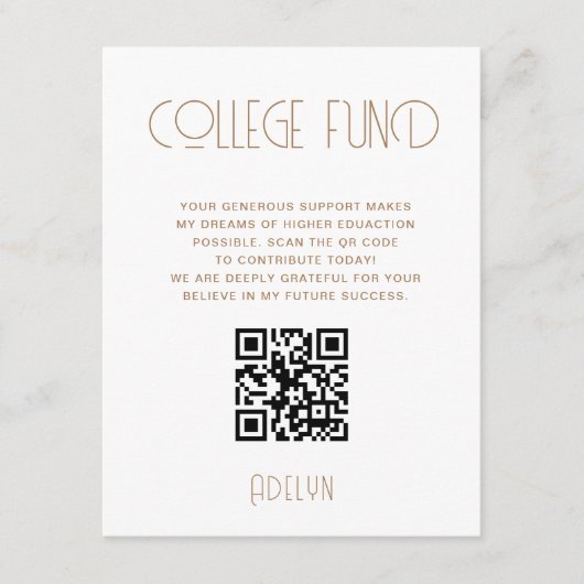 タイポグラフィモダン大学院大学ファンドカード エンクロージャーカード (正面)