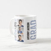 タイポグラフィモダン引用文・写真部長卒業生 コーヒーマグカップ (正面左)