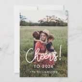 タイポグラフィモダン応援が2022年の年賀状に シーズンカード (正面)