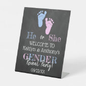 タイポグラフィモダン性差別パーティーを明らかにする!ようこそ 台座サイン (正面)