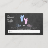 タイポグラフィモダン性差別パーティーを明らかにする!赤ちゃんシャワー エンクロージャーカード (正面)