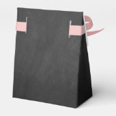 タイポグラフィモダン性差別パーティーを明らかにする！赤ちゃんシャワー フェイバーボックス (裏面サイド)