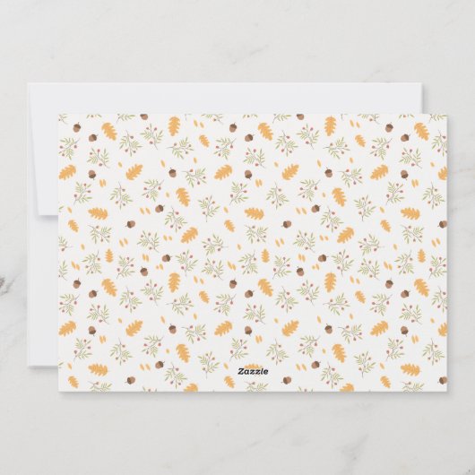 タイポグラフィモダン感謝祭の写真 シーズンカード (裏面)