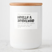 タイポグラフィモダン白しょうゆうラベル フードラベル (正面)