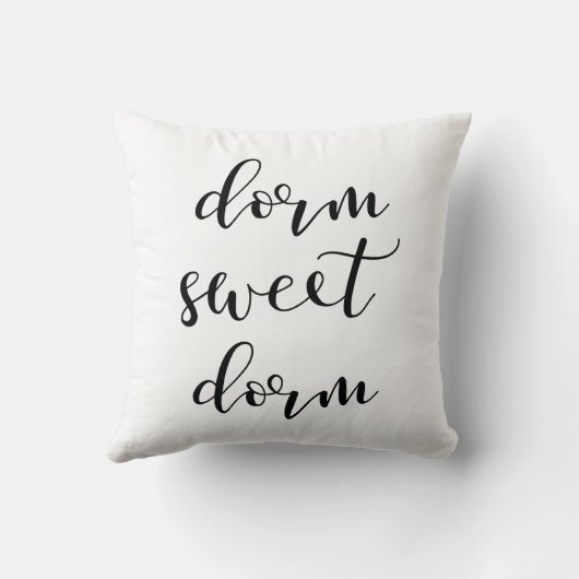 タイポグラフィモダン白黒ドームスイートドーム クッション (裏面)