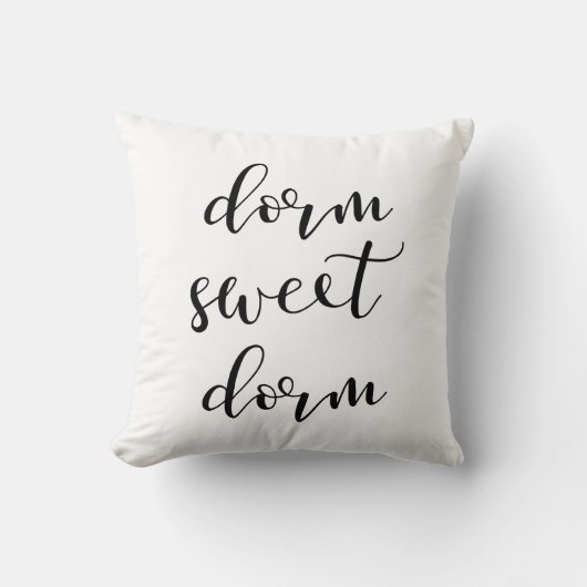 タイポグラフィモダン白黒ドームスイートドーム クッション (正面)