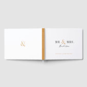 タイポグラフィモダン秋の結婚式 ゲストブック (全面)