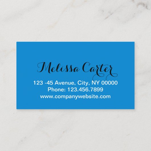 タイポグラフィモダン美しいメイクアップアーティストラッシュズ 名刺 (裏面)