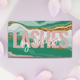 タイポグラフィモダン美しいメイクアップアーティストラッシュズ 名刺