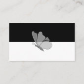 タイポグラフィモダン蝶レシピのための花嫁 エンクロージャーカード (裏面)