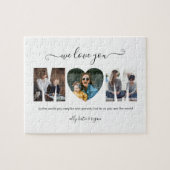 タイポグラフィモダンMOM 3お母さんのための写真コラージギフト ジグソーパズル (横)