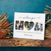 タイポグラフィモダンMOM 3お母さんのための写真コラージギフト フォトプラーク (側面)