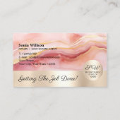 タイポグラフィモバイル公証人ローン署名業者フライヤー 名刺 (裏面)