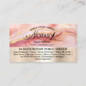 タイポグラフィモバイル公証人ローン署名業者フライヤー 名刺 (正面)