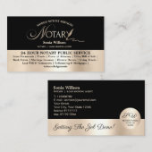 タイポグラフィモバイル公証人・ローン契約代理店法 名刺 (正面/裏面)