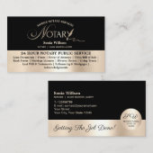 タイポグラフィモバイル公証人・ローン契約代理店法 名刺 (正面/裏面)