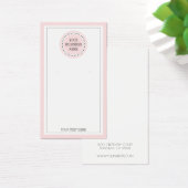 タイポグラフィラウンドピンクロゴイヤリングジュエリーディスプレイ (デスク)