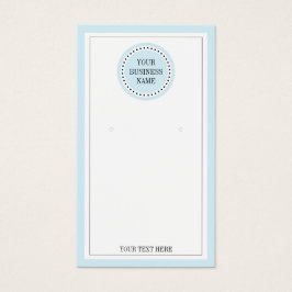 タイポグラフィラウンドブルーロゴイヤリングジュエリー表示