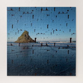 タイポグラフィラブカスタムシースケープフォト ジグソーパズル