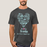 タイポグラフィラブハート「We Love You パーソナライズされた」 Tシャツ<br><div class="desc">おじいちゃん、パパ、おじさん、息子、夫、またはあなたの生活の中で特別な誰でも見せなさい彼らはこの甘い男性の服でパーソナライズされたどれだけ愛されている。独自の文字大事な行事に合わせてカスタマイズするクリックかカスタマイズ、「It」ボタンをクリックしてデザインツールに移動し、文字の追加、フォントの変更、文字サイズ、文字色、文字の配置などを行う。多くのスタイルや色で利用可能で、それらをチェックアウト！</div>