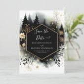 タイポグラフィラブリーエンチャント結婚フォレスト セーブザデート (スタンド正面)