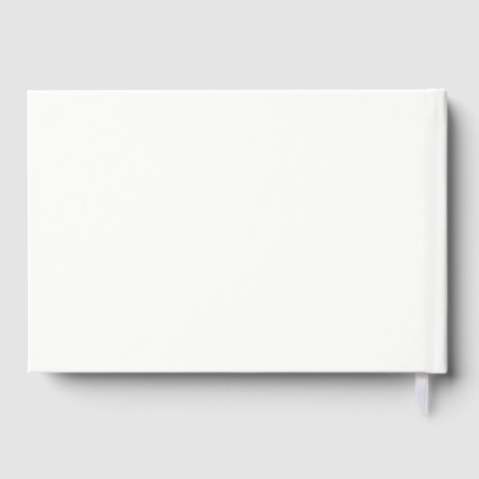 タイポグラフィリビングコーラル幾何結婚図形 ゲストブック (裏面)