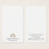 タイポグラフィレインボーロゴイヤリングジュエリー表示 (正面&裏面)