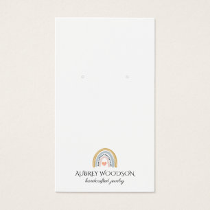 タイポグラフィレインボーロゴイヤリングジュエリー表示