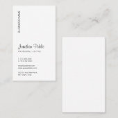 タイポグラフィロゴの縦方向のアップロードモダン 名刺 (正面/裏面)