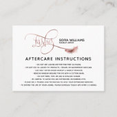 タイポグラフィロングモダンバラ金ゴールドラッシュアフターケア 紹介カード (正面)