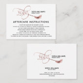 タイポグラフィロングモダンバラ金ゴールドラッシュアフターケア 紹介カード (正面/裏面)