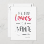 タイポグラフィーの愛の名言 ポストカード (正面/裏面)