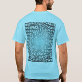 タイポグラフィーアート スペースなし Tシャツ (裏面)