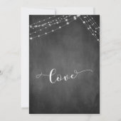 タイポグラフィーチョークボード アニバーサリー 招待状 (裏面)