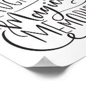 タイポグラフィーフレーズ | 愛 笑い 魔法の思い出 ポスター (角)