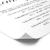 タイポグラフィー追悼看板 ポスター (角)