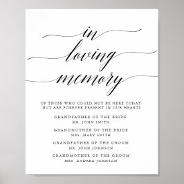 タイポグラフィー追悼看板 ポスター