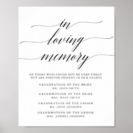 タイポグラフィー追悼看板 ポスター (正面)