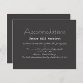 タイポグラフィー ウェディング インビテーション 挿入ページ (正面/裏面)